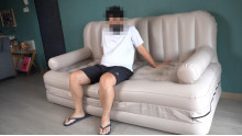 膨張式拘束ソファ
